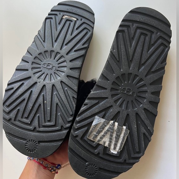 Black Ugg Platform Slides - Picture 2 of 2